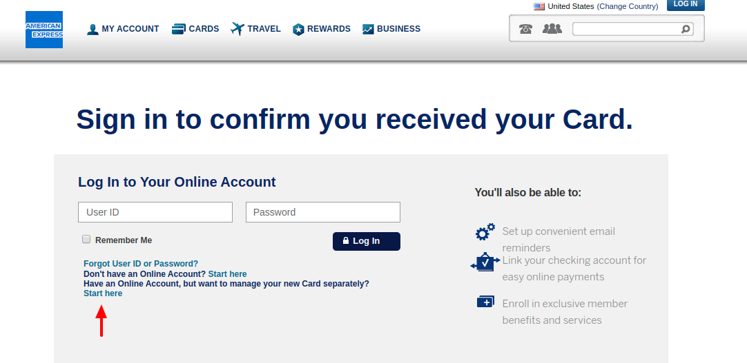 American Express Credit Card Account Create