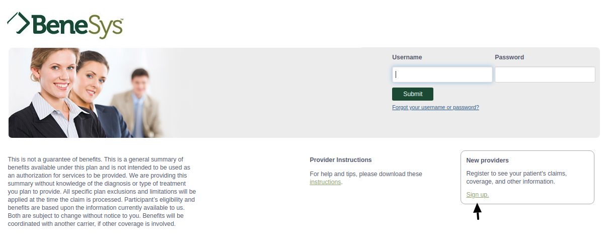 Www memberbenefitsonline Health Provider Claim Status BeneSys 
