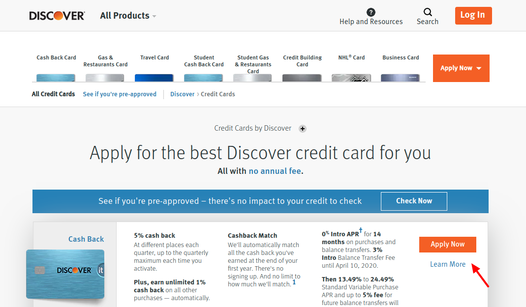 Discover Credit Card Apply