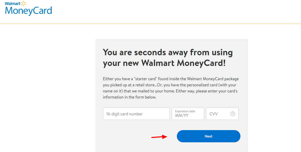 Walmart MoneyCard Activate