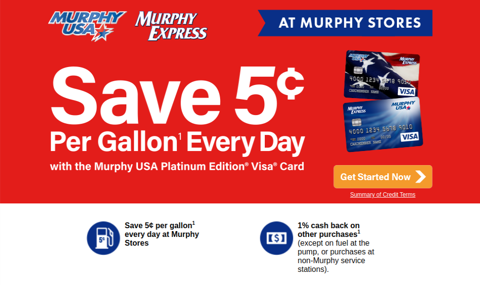 Murphy Platinum Card Get Started