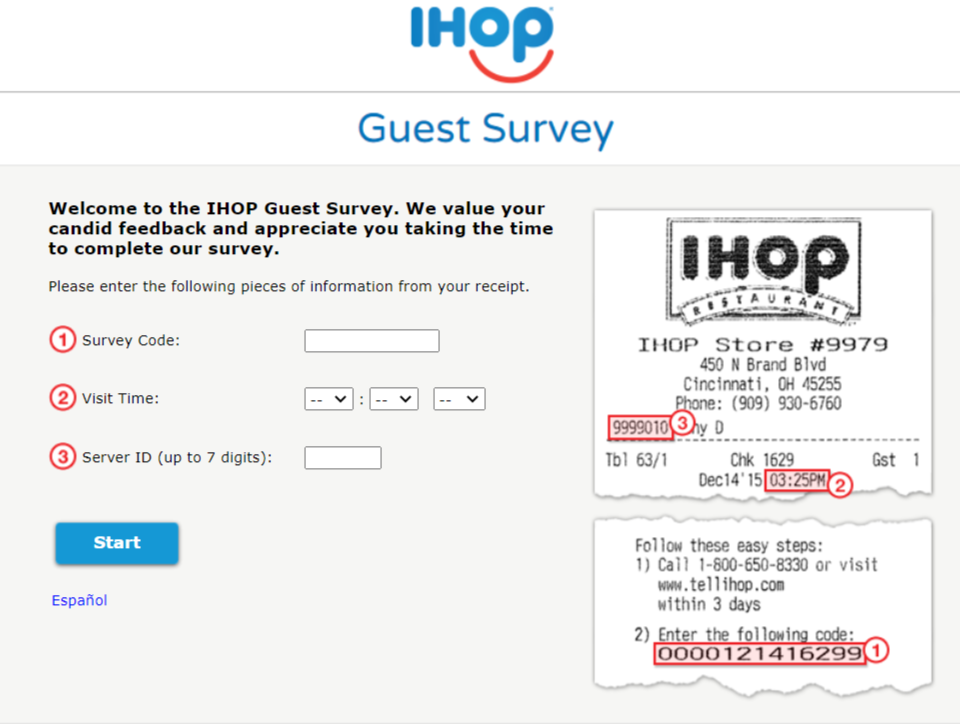 Ihop Survey