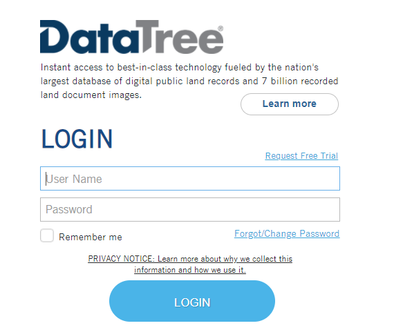 data tree login